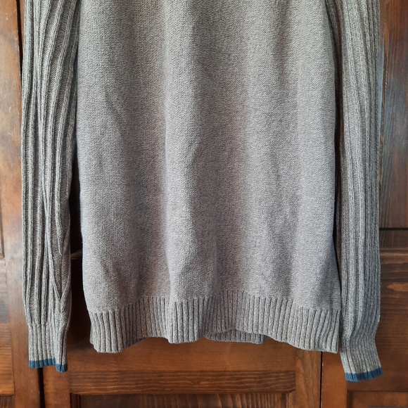 Columbia 100% cotton tan ribbed knit sweater - Picture 3 of 10